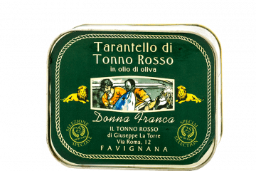 Tarantello di tonno rosso in olio di oliva, Linea Gold