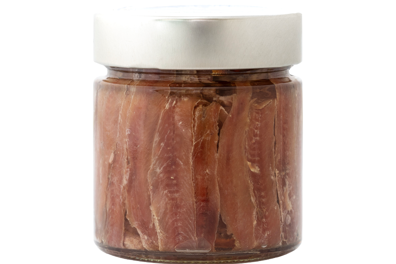 Filetti di acciughe sott’olio del Mediterraneo
