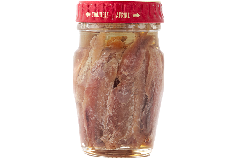 Filetti di acciughe sott’olio del Mediterraneo
